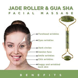 Natural Jade Beauty Device Jade Roller Dual-purpose Massage Roller Jade Face Beauty Tool
