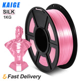 KAIGE PLA SILK Sublimation Filament 1KG 1.75MM Tolerance -/+0.02MM 3D Printer Silk Effect Refills Biodegradable Spool Material