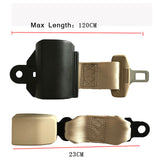 Yellowseat belt retractable 2 point safety Lap belt  bus seat safety belt waist belt  auto accessories