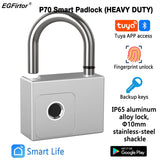 Tuya Bluetooth Fingerprint Padlock Waterproof Anti-theft Padlock USB Smart Bag Dormitory Box Cabinet Key Padlock Door Lock