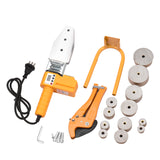 Plastic Pipe Welding Machine 0-320℃ Adjustable Socket Fusion Welder with 2 Heat Dissipation 6 Die Heads 20/25/32/40/50/63mm
