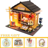 CUTEBEE DIY Dollhouse Wooden Doll Houses Miniature Dollhouse Kit Furniture  Casa Music Led Toys for Children Birthday Gift A68C