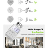 Tuya Smart Zigbee Radiator Actuator TRV Programmable Thermostatic Radiator Valve App Remote Temperature Controller