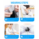 Smart Posture Corrector LCD Display Voice Reminder Timing Counting Vibration Posture Correction Belt for Adult Kids
