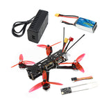 DIY FPV Racing Drone F220 220mm 5inch PNP RTF with Razer Micro 1200TVL Camera 60mm RP-SMA Antenna 5.8G 40CH FPV Goggles Monitor