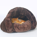 Pet bed for Cats Dogs Soft Nest Kennel Bed Cave House Sleeping Bag Mat Pad Tent Pets Winter Warm Cozy Beds  2 Size S L 3 Colors