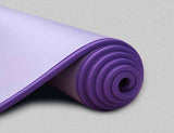 NBR Edging Non-Slip Yoga Mat 185cmx61cm Sports Fitness Mat 10mm Thick Indoor Fitness Pilates Yoga Mat