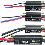 50A 70A 90A 120A QX-Motor Waterproof Brushless ESC 2-6S Speed Controller for RC Boat Ship with BEC 5.5V/5A Water Cooling Syste