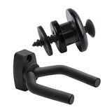 4x Guitar Hanger Black Wall Mount Display Hook Holder Stands-Easy to Install-Fits All Size Guitars,Bass&amp; 2Pcs Mushroom
