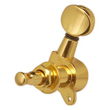 String Tuning Pegs Enclosed Button for Acoustic Electric Guitar 3R3L Gold