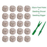 30mm Plug Garden Greenhouse Indoor Growing Flower Vegetable Professional Peat Pellet Set Plant Starting Home Seedling Soil Block