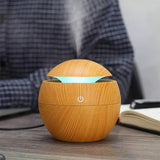Mini Atomizing Humidifier Ultrasonic Home Creative Wood Grain Desktop Mute Aroma Diffuser Air Humidifier