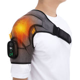 Electric Heating Shoulder Brace LED Display Vibration Shoulder Massage Support Belt Strap for Arthritis Joint Injury Pain Relief