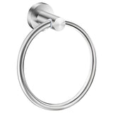 Wall Mount 304 Stainless Steel Bath Towel Ring Bathroom Hardware Set Hand Towel Holder Brushed Nickel Circle Rings Towel Rack
