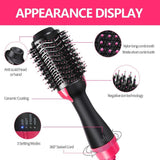 One Step Hair Dryer Electric Hot Air Brush Multifunctional Negative Dryer brush Negative Ion Generator Hair Straightener Curler