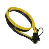 10Pcs 100Cm 6 Pin PCI-E To 8 Pin(6+2) PCI-E (Male To Male) GPU Power Cable For Image Cards Mining Server Breakout Board