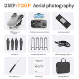 2021 RC Drone Photograp UAV Profesional Quadrocopter E59 with 4K Camera Fixed-Height Folding Unmanned Aerial Vehicle Quadcopter
