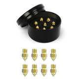 Creality 3D Printing High-end Nozzle Kit 0.25mm 0.4mm 0.6mm 0.8mm Brass /Copper Alloy/Hardened Steel Nozzle Kit for Ender-3 V2