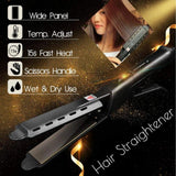 Hair Straightener Four-Gear Tourmaline Ceramic Ion Flat Iron Professional Electric Curler Steam Iron Straight Hair For Women
