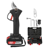 21V Brushless Cordless Electric Pruning Shear Rechargeable 2.0A Lithium Battery Powered Tree Branch Pruner 30mm Cutting Diameter
