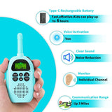 Walkie Talkies for Kids,Rechargeable Long Range Boys Girls Kid Walkie Talkies Toys for 3-12 Years Old Child