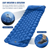 Lightweight Camping Mat with Air Pillow Portable Air Mattress Camping Sleeping Mat Waterproof Backpacking Sleeping Pad