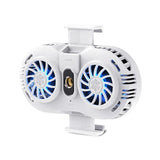 Universal Mobile Phone Radiator Semiconductor Double Cooler Fan Phone Holder Gamepad Controller Heat Sink Gaming Phone Cooler