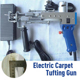 110-220V Electric Carpet Tufting Gun Cut Pile TD-01 Loop Pile TD-02 Carpet Weaving Flocking Machines Power Tool Hand Gun Blue