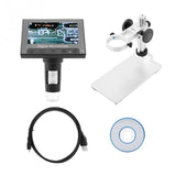 500/1000X Digital Microscope DM4 2MP 4.3 Inch Display Magnifier Electronic Microscope with LED Light