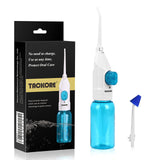 Simple Oral Irrigator Rinse Dental Irrigator 2 Tips Water Dental Flosser Portable Nasal Irrigators Water 2 Jet Teeth Cleaner