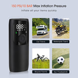 Dropship-Portable Tire Inflator,Car Tire Pump,Motorcycle Air Compressor 150 PSI with Pressure Gauge,for Car Bicycle Tire Inflato