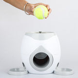 NEW2022 Dog Interactive Toys Pet Tennis Ball Throwing Fetch Machine Cats FDA Food Dispensing Reward Game Training Tool Dog Slow
