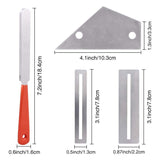 Guitar Fingerboard Luthier Tool,Guitar Fret Crowning File, Fret Leveling Beam Sanding Leveler Beam and String Spreaders