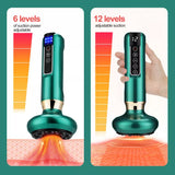 New Electric Cupping Massager For Promoting Cell Renewal Smart Cupping Therapy Set with Red Light Therapy Scraping Massage Tools