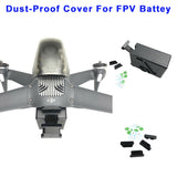 Drone Body Battery Port Protection Cover Dust-Proof Cap For DJI FPV Combo Drone Accessories with Battery Serial Number Sticker