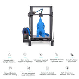 LONGER LK5 Pro FDM 3D Printer 90% Pre-Assembled 300x300x400mm Large Print Size with 4.3 Inch Full Color TouchScreen