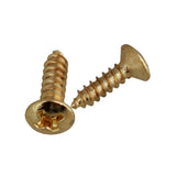 50Pcs Guitar Bass Screws Parts for Scratchplates Pickguard, Gold &amp; 6Pcs Roller Bridge Tremolo Saddles with Wrench Black