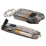 1pcs 45LM 2 Modes LED Light Keychain Portable Mini Flashlight Rechargeable USB Torch LED Light Key Chain Camping Outdoor Tools