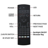 2.4G Wireless Remote Control with Keyboard 6-Axis Intelligent Remote Control Backlight Voice for Set-Top Box Smart TV