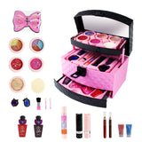 Girls Makeup Kit for Kids Washable Fashion Makeup Set Girls Play Cosmetics Set For costume party, birthday party