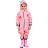 3-10Years Kids Cartoon Raincoat Outdoor Waterproof Jumpsuit One Piece Rainwear Coat Multicolor Unisex Children frog Giraffe Coat