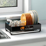 Dish Storage Rack Stainless Steel Kitchen Dish Drying Rack Dish Rack Kitchen Shelves With Drainer Tableware Container