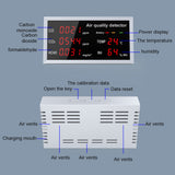 5 in 1 Detector LED CO CO2 HCHO Temperature Humidity Monitoring Home Desktop High Precisions Quick Detect Air Quality Detector