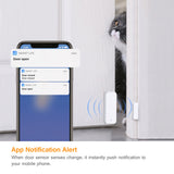 Wifi Door Sensor Smart Wireless Window&amp;Door Sensor Smart Home Security System App Notification Alert for Home Garage Apartment