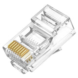 100PCS RJ45 Ethernet Cables Module Plug Network Connector For UTP CAT6 RJ45 Network Cable Crystal Heads 8P8C