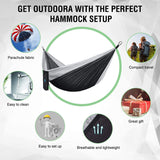 Oversized 118in*79in Camping Hammock for Outdoors Travel Backpacking,Double Hammock with Tree Straps, Nylon Portable Hammock