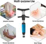 Chiropractic Adjustment Tool Spine 6 Levels 4 Heads Therapy Adjust Vertebration Tools Massager Manual Gun Set Fascia Massage gun