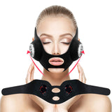 Electric V-shaped Thin Face Slimming Cheek Massager Facial Lifting V-Line Lift Up Bandage EMS LED Therapy Device Beauty Machine