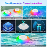 3 In 1 LED Colorful Pool Lights Portable Waterproof Music Bluetooth Speakers Floating HD Stereo Sound Wireless Hot Tub Pool Lamp