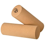 10x45cm Solid Natural Cork Yoga Pillar High Density Fine Grain Cork Yoga Brick Pilates Block Dance Aid Fitness Massage Roller